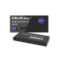 HDMI Splitter - Qoltec 51799 4K 60Hz 4 x HDMI Black