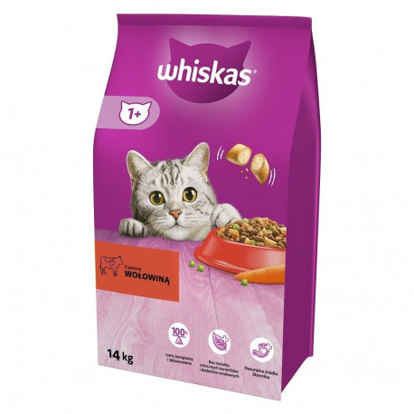 Dry Cat Food - Whiskas Adult Beef 14kg