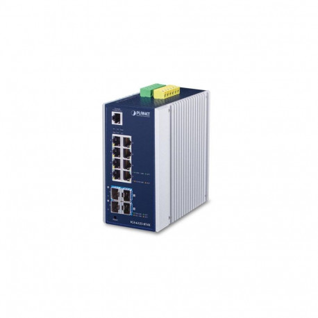 PLANET IGS-6325-8T4X network switch Managed L3 Gigabit Ethernet (10/100/1000) Blue, Grey