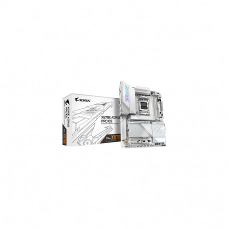 GIGABYTE X870E AORUS PRO ICE Motherboard - Supports AMD Ryzen 9000 CPUs, 16+2+2 Phases Digital VRM,