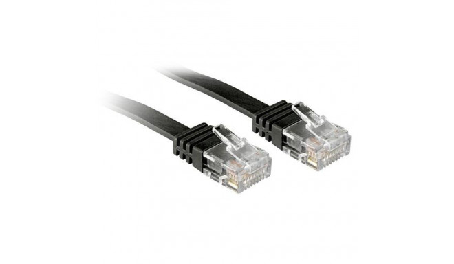 Lindy 0.3m Cat.6 networking cable Black Cat6