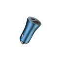 Baseus Car Charger Golden Contactor Pro Fast Type C / USB 40W, PD 3.0, QC 4.0+ SCP, FCP, AFC, Blue (