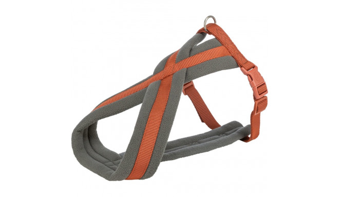 Breast harness - Trixie Premium touring harness, L: 60-100 cm|25 mm, rust