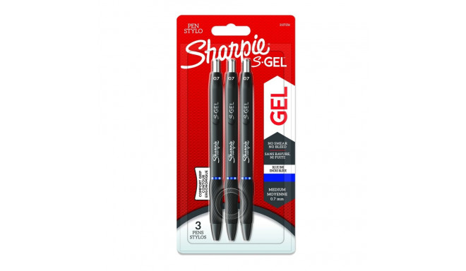 Sharpie S-GEL pastapliiats sinine sädelev 3 tk