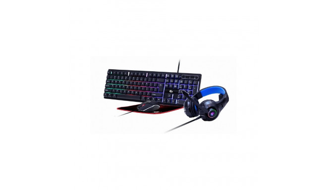 Gembird GGS-UMGL4-02 Gaming Set "Ghost" with 4in1 backlight keyboard mouse pad headphones