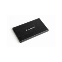 Gembird HDD/SSD enclosure for 2.5'' SATA - USB 3.0 brushed aluminum Black
