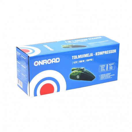Tolmuimeja/kompressor 12V 150PSI 25L/min