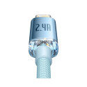 Kabel USB do iP Baseus Crystal Shine, 2.4A, 1.2m (niebieski)