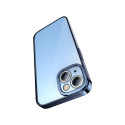 Baseus Glitter Transparent Case and Tempered Glass set for iPhone 14 Plus (blue)