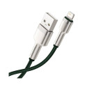 USB cable for Lightning Baseus Cafule, 2.4A, 1m (green)