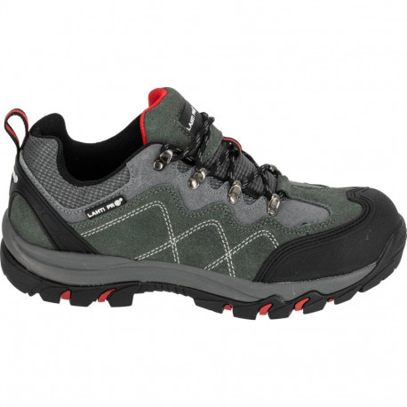 Półbuty zamszowe szaro-czerw., s1 p fo, "46", ce, lahti