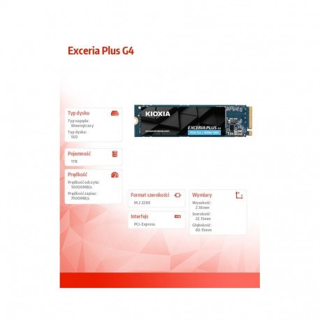 Exceria Plus G4 1TB PCIe Gen5x4 10000/7900 SSD