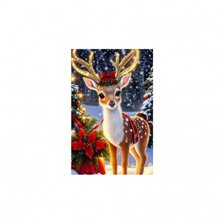 Diamond Mosaic - Reindeer with a Bow