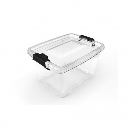 BOXSTORAGE Q-LEAR 12L W/LID 43X32X14CM