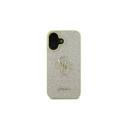 Guess Fixed Glitter Big 4G Case for iPhone 16 Plus - Gold