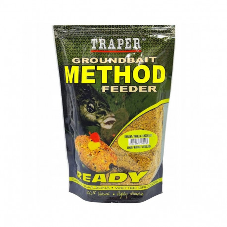 Groundbait TRAPER Method Feeder Ready Banana/Vanilla/Chocolate 750g