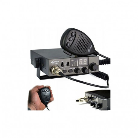 Luiton LT-298 ASQ AM/FM CB Radio Cigarette Lighter Plug Black