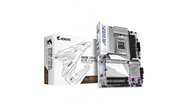 GIGABYTE B650E AORUS ELITE X AX ICE emaplaat - AMD Ryzen 9000 seeria protsessoritele, 12+2+2 faasi V