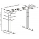 Up Up adjustable table frame Thor, black
