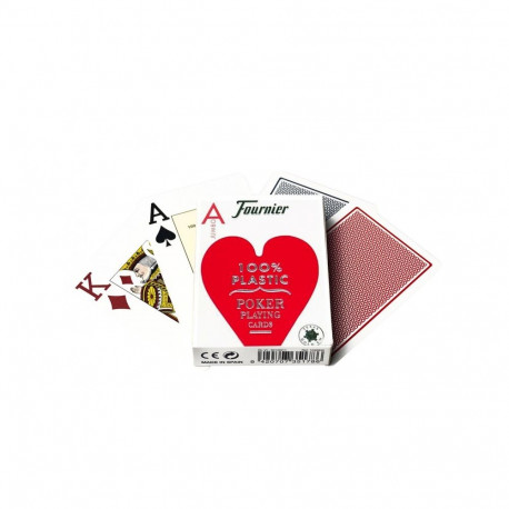 Fournier 2800 Poker Cards (Red)