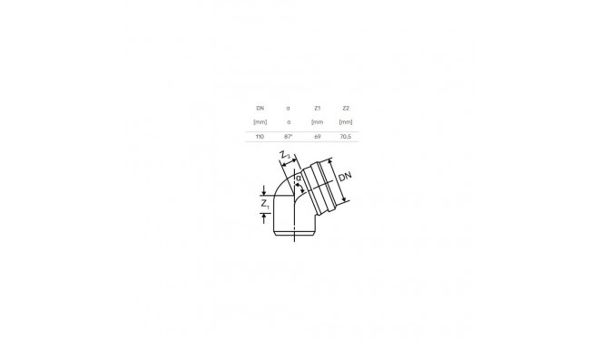 ELBOW INTERNAL D110X87 PP SKOLAN