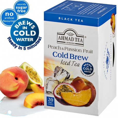 Tee AHMAD Peach & Passion Fruit Gold Brew Iced tea, must tee, 20 tk