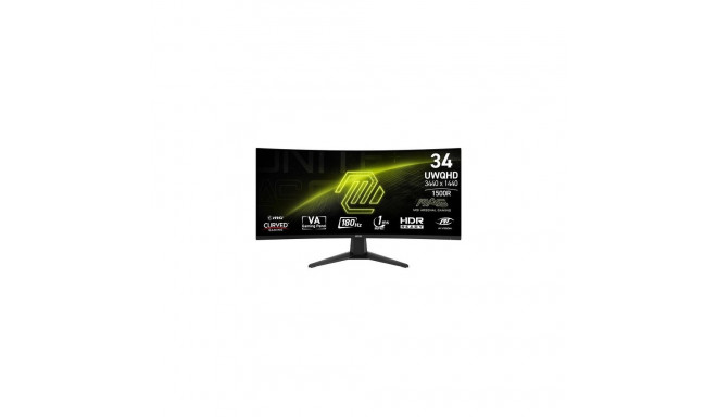 MSI MAG 346CQ computer monitor 86.4 cm (34&quot;) 3440 x 1440 pixels UltraWide Dual Quad HD LCD 