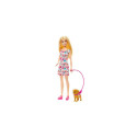 Barbie Doll with a Toy Pup and Dog in a Wheelchair, Plus Pet Accessories