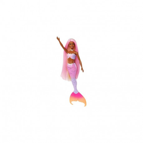 Barbie A Touch of Magic “Brooklyn” Mermaid Doll with Color Change Feature, Pet Dolphin and Accessori