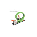 Hot Wheels City Gator Loop Pizza Place Playset, Track Set with 1 Toy Car