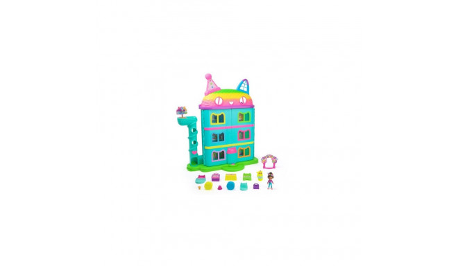 Gabby's Dollhouse , 14 Pc Celebration Dollhouse, 25-Inches Tall, with Toy Figures, Doll Hou