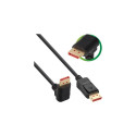 InLine DisplayPort 1.4 cable, 8K4K, downward angled, black/gold, 2m