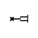 B-Tech Double Arm Flat Screen Wall Mount with Tilt and Swivel