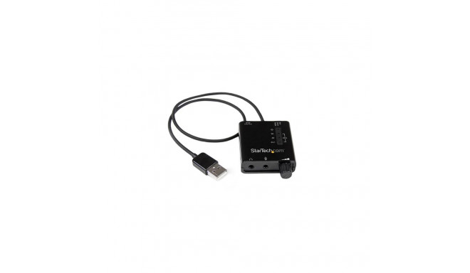 StarTech.com USB Stereo Audio Adapter External Sound Card with SPDIF Digital Audio and Stereo Mic