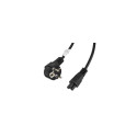 Lanberg CA-C5CA-11CC-003-BK power cable Black 3 m C5 coupler CEE7/7