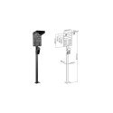 InLine Universal wallbox stand with EV charging cable holder, black