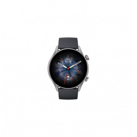 Amazfit W2040OV7N smartwatch / sport watch 3.68 cm (1.45") AMOLED Digital Black GPS (satell