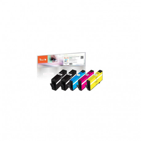 Peach PI300-971 ink cartridge 5 pc(s) Compatible Standard Yield Black, Cyan, Magenta, Yellow