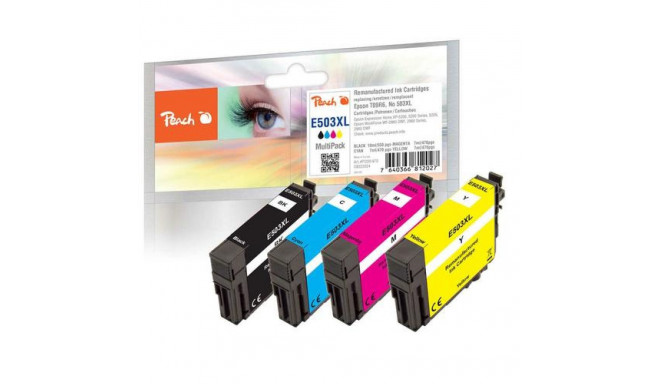 Peach PI200-970 ink cartridge 4 pc(s) Compatible High (XL) Yield Black, Cyan, Magenta, Yellow