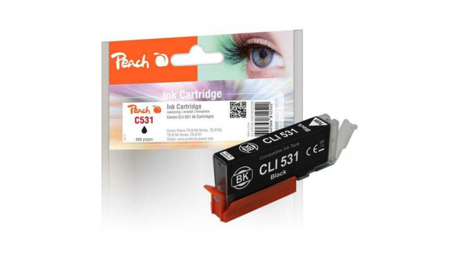 Peach PI100-498 ink cartridge 1 pc(s) Compatible Standard Yield Black