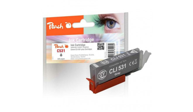 Peach PI100-499 ink cartridge 1 pc(s) Compatible Standard Yield Grey