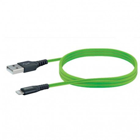 Schwaiger LPRO420 501 mobile phone cable Green 1.2 m USB A Lightning