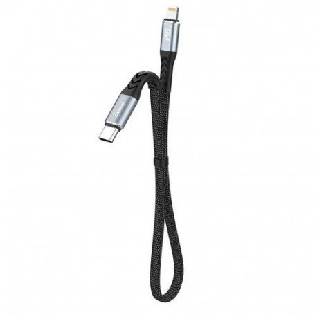 DUDAO USB-C to Lightning 20W PD 0.23m Cable Black - Kabel - Digital/Daten