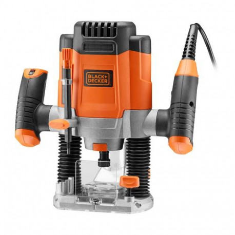 Black & Decker KW1200E-QS router/trimmer Black, Orange 28000 RPM 1200 W