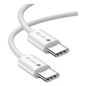 Techly ICOC-MU4-40G240W1 USB cable USB4 Gen 3x2 1 m USB C White