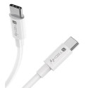 Techly ICOC-MU4-40G240W1 USB cable USB4 Gen 3x2 1 m USB C White