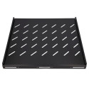 Extralink Fixed shelf 1U 600mm Black 19&quot;, 602 x 472mm, for 800mm depth cabinets