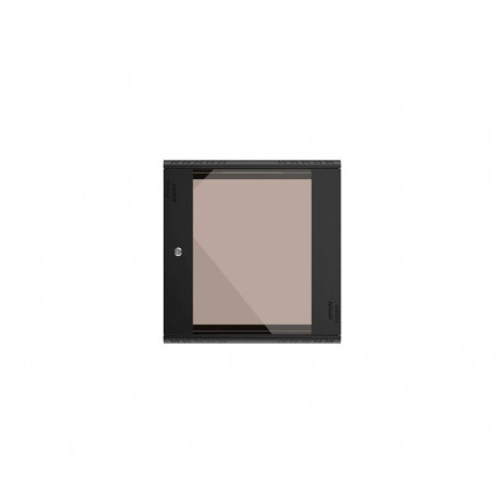 Extralink Rack cabinet Premium 12U 600x450 Black tool-free mounting, wall-mounted