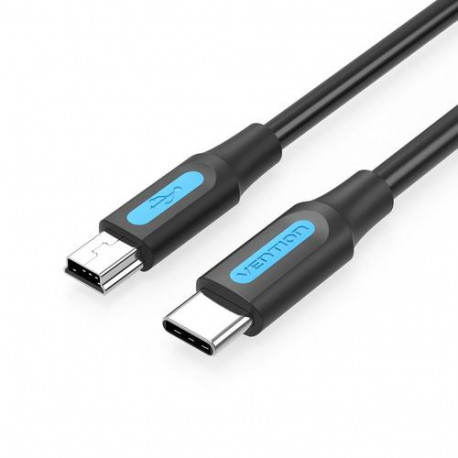Vention USB 2.0 C Male to Mini-B Male 2A Cable 1M Black