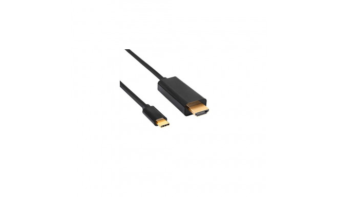 Akyga AK-AV-18 HDMI cable 1.8 m USB C HDMI Type A (Standard) Black